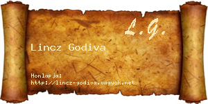 Lincz Godiva névjegykártya